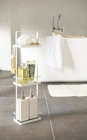 Poličky do kúpeľne YAMAZAKI Tower Bath Rack 3, biele 6634