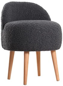 Taburet MIKI, pr. 46 cm, tmavosivý