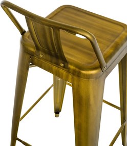 Kovová barová stolička Mason - Zlatá