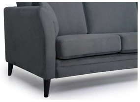 Sivá zamatová pohovka 237 cm Eden - Scandic