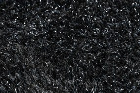 Kúpeľňový koberček SYNERGY glamour / lurex, čierny