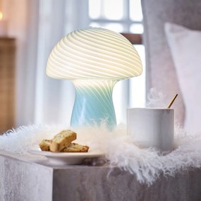 FUNGI TOWN Mini stolná lampa - sv. modrá