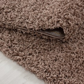 Ayyildiz, Kusový koberec Dream Shaggy 4000 Mocca, 120x170, hnedá, obývacia izba