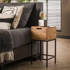 Nočný stolík 21-08 Flat Drevo Acacia  - Komfort-nábytok