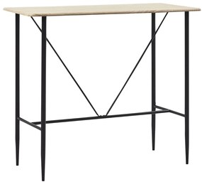 Barový stôl farba dubu 120x60x110 cm MDF 281548