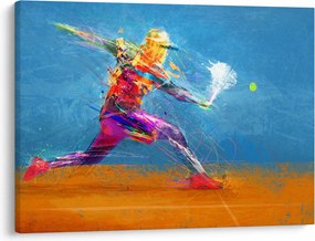 Obraz - Maľovaný tenista (70x50 cm)