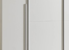 Šatníková skriňa Maturs, 267 cm, biela