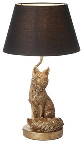 Endon 106796 - Stolná lampa FOX 1xE14/6W/230V čierna/mosadz