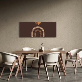 Obraz - Oranžové oblúky N⁰1 (120x50 cm)