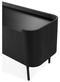 Čierny TV stolík 180x55x40 cm Willa – MOME