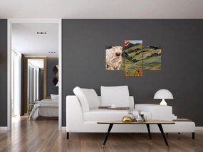 Obraz - Imitácia pleteného motívu (90x60 cm)