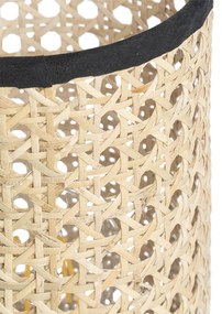 Rustikálna stolná lampa z ratanu - Kata