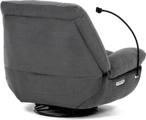 Polohovacie kreslo sivé, elektrické TV-7089 GREY2