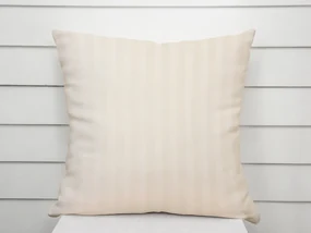 Biante Damašková obliečka na vankúš Atlas Grádl DM-016 Krémová - pásiky 2 cm 50 x 50 cm