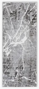 Mramorový sivý koberec WIKTORIA 67x160 cm