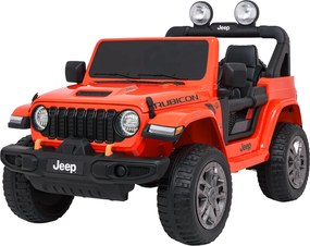 Ramiz Jeep Wrangler Rubicon LIFT elektrické autíčko pre deti oranžové