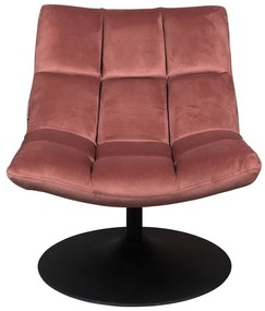 Ružové zamatové kreslo Bar – Dutchbone