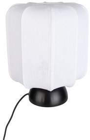 Japandi stolná lampa čierna s bielym tienidlom - Nori