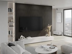 Mexen Lam-F, akustické stenové lamely 275 × 30 cm, plstený podklad 8 mm, technická dyha, orech striebristý, S105-275307-3015-009