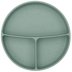 Tanier delený s prísavkou Platinum Silicone Sage
