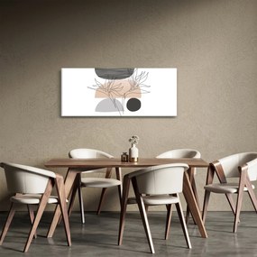 Obraz - Line art kvety N⁰2 (120x50 cm)