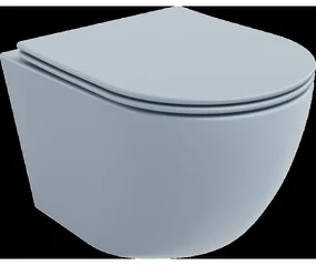 Mexen Lena WC misa Rimless s pomaly padajúcim sedátkom, duroplast, Matná šedomodrá- 30224069