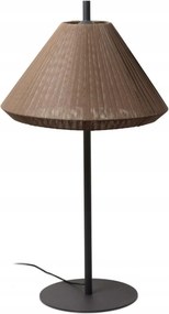 Faro Saigon šedá/hnedá vonkajšia stojaca lampa 1M T70, IP65, E27, hliník