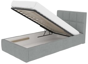 Jednolôžková čalúnená posteľ DYLAN 120 x 200 cm s úložným priestorom