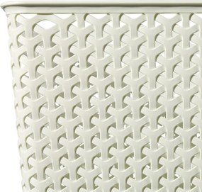 Úložný box RATTAN 'Y' STYLE - L krémový, Curver