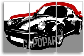 Ručne maľovaný POP Art obraz PORSCHE 911