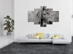 Obraz - Portrét koňa (150x105 cm)