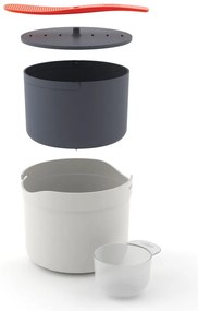 Oranžovo–sivá súprava na prípravu ryže M–Cuisine – Joseph Joseph