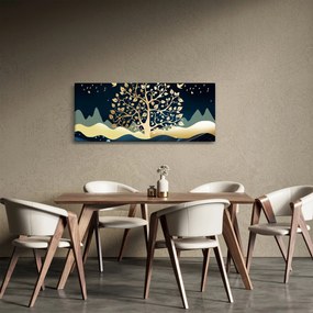Obraz zlatého stromu (120x50 cm)