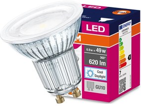 LED žiarovka GU10 6,9W = 49W 620lm 6500K Cold 120° OSRAM Value