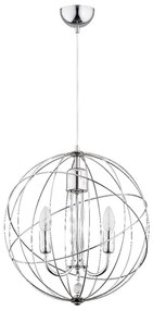 Luster na lanku PIKO 3xE14/10W/230V lesklý chróm