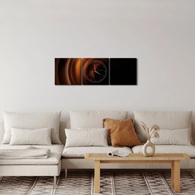 Obraz - Špirála (s hodinami) (90x30 cm)