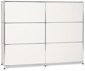 Veľká kovová komoda »CN3« so 6 výklopnými priehradkami, biela