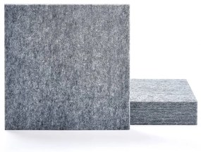 Akustický panel PATTERN, 4 ks, 600x600x40 mm, šedá