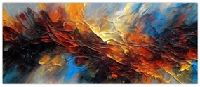 Obraz - Farebná textúra (120x50 cm)