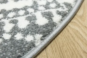 Koberec Lima G757A mandala, krémový / sivý kruh