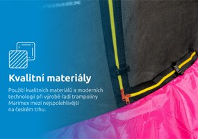 Marimex | Trampolína Marimex 305 cm ružová + vnútorná ochranná sieť + rebrík ZADARMO | 19000105