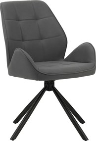 Jedálenská stolička Orinoco, šedá látka