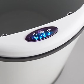 InternetovaZahrada Bezdotykový odpadkový kôš s USB 30 L - biely