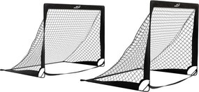 Sada skladacích futbalových bránok Goal Master 2 ks - čierna