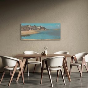 Obraz - Odilon Redon, Village by the Sea in Brittany, reprodukcia (120x50 cm)