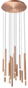 Redo 01-2059 - LED Luster na lanku MADISON 16xLED/4W/230V meď