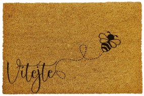 Artsy Mats Rohožka Kokos Vítejte (včielka) – na von aj na doma - 40x60 cm