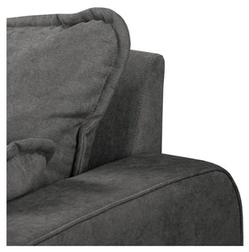 Tmavosivá rohová pohovka (ľavý roh) Beata - Ropez