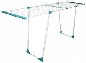 Erga Model 306U, stabilný teleskopický sušiak na bielizeň 202x55x92 cm, biela-zelená, ERG-SEP-10SUSSTOPROFE