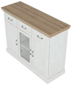 Tempo Kondela Trojdveroá komoda, sosna nordická/dub divoký, ROYAL K1S